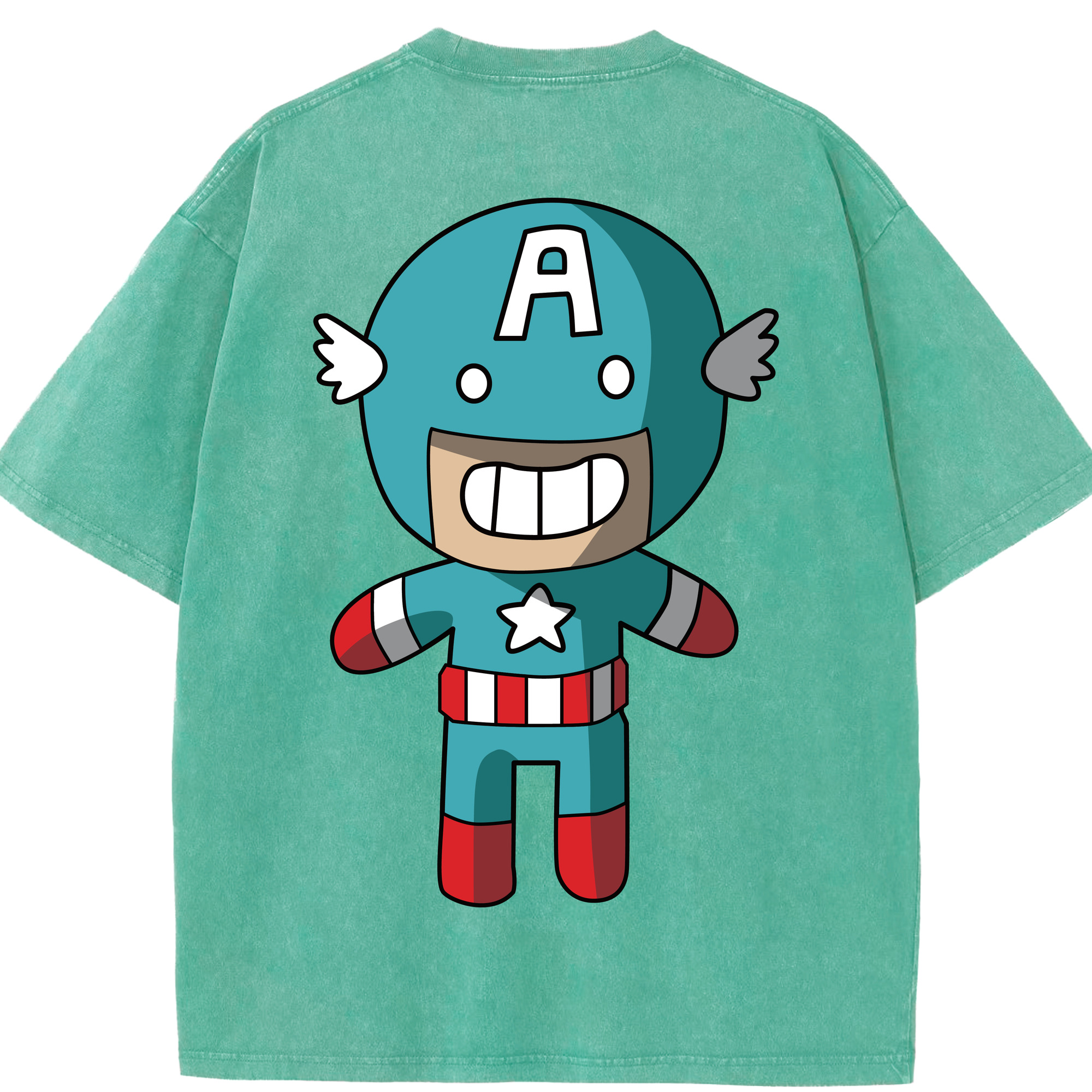 （画像用） アベンジャーズ The Avengers 綿100% ヴィンテージ風 半袖Tシャツ（背面プリント）